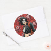 Suicide Squad | Katana Comic Book Art Ronde Sticker (Envelop)