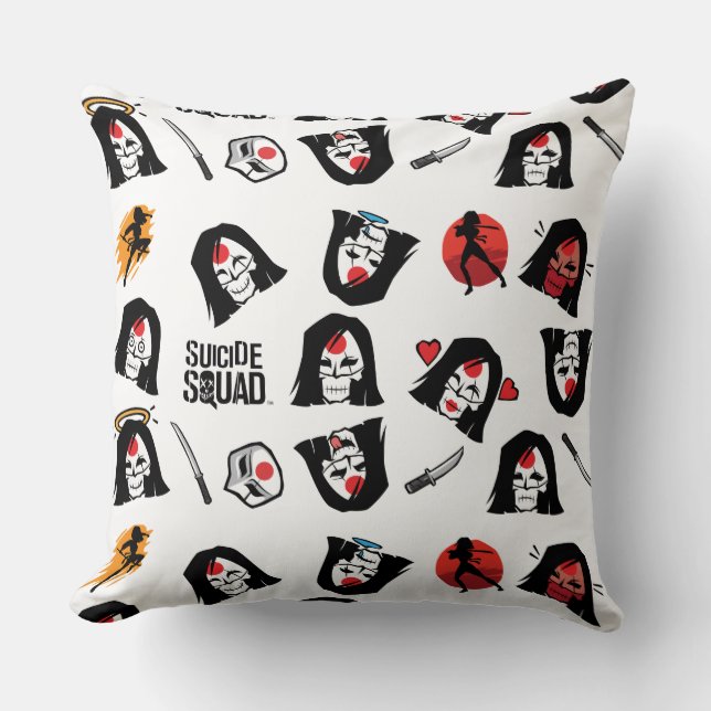 Suicide Squad | Katana Emoji Pattern Kussen (Voorkant)