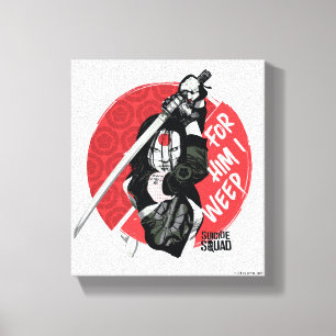 Suicide Squad Katana "For Him I Weep" Canvas Afdruk