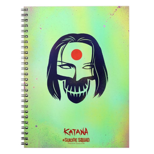 Suicide Squad | Katana Head Icon Notitieboek (Voorkant)