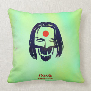 Suicide Squad Katana Hoofd Icoon Kussen