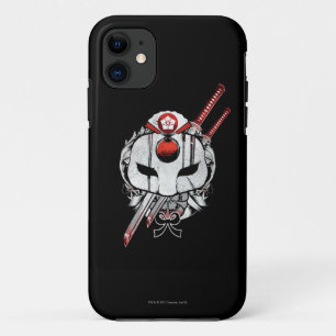 Suicide Squad   Katana Mask & Swords Tattoo Art iPhone 11 Hoesje