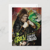Suicide Squad | Killer Croc Character Graffiti Briefkaart (Voorkant / Achterkant)