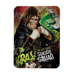 Suicide Squad   Killer Croc Character Graffiti Magneet