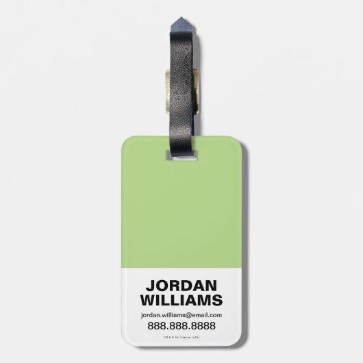 Suicide Squad | Killer Croc Emoji Pattern Bagagelabel (Achterkant verticaal)