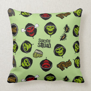 Suicide Squad   Killer Croc Emoji Pattern Kussen