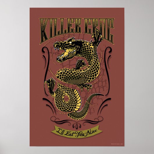 Suicide Squad | Killer Croc Tattoo Poster (Voorkant)