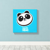 Suicide Squad | Logo Panda Purveyors Canvas Afdruk (Insitu (Houten vloer))