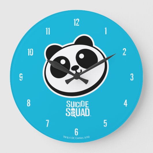Suicide Squad | Logo Panda Purveyors Grote Klok (Voorkant)