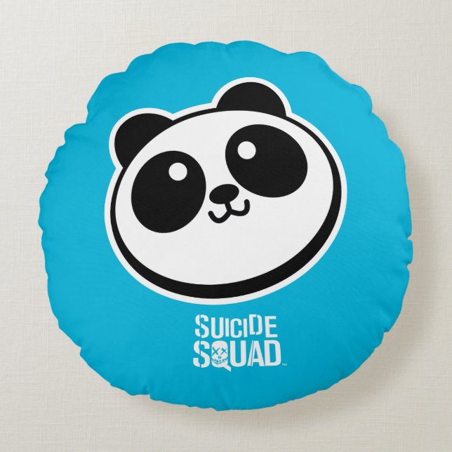 Suicide Squad | Logo Panda Purveyors Rond Kussen (Voorkant)