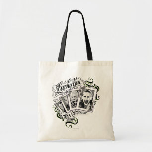 Suicide Squad "Lucky You"-speelkaarten Tote Bag