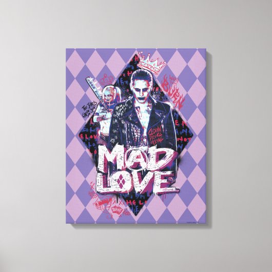 Suicide Squad | Mad Love Canvas Afdruk (Voorkant)