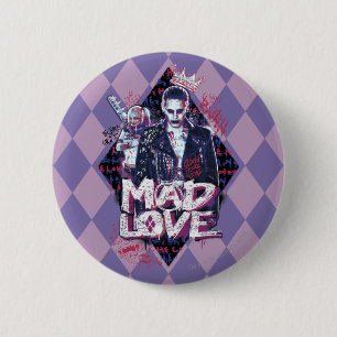 Suicide Squad   Mad Love Ronde Button 5,7 Cm