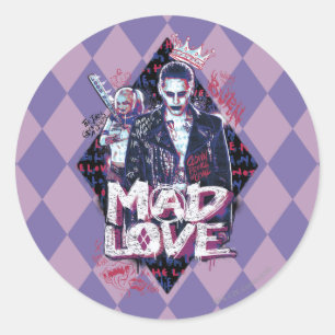 Suicide Squad Mad Love Ronde Sticker