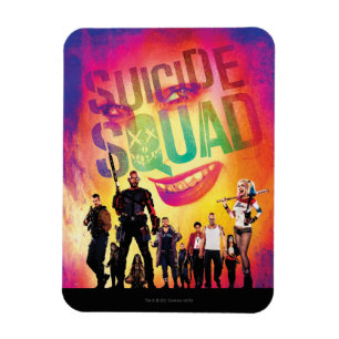 Suicide Squad   Oranje Joker & Squad Movie Poster Magneet