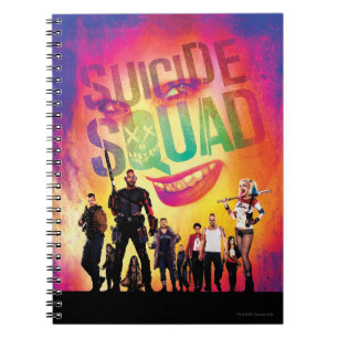 Suicide Squad   Oranje Joker & Squad Movie Poster Notitieboek