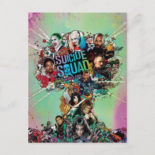 Suicide Squad | Paddenstoelwolexplosie Briefkaart (Voorkant)