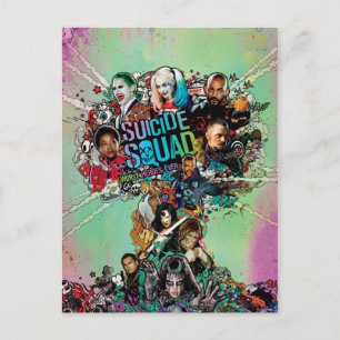 Suicide Squad   Paddenstoelwolexplosie Briefkaart