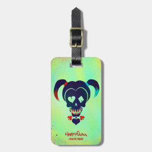 Suicide Squad Pictogram Harley Quinn Head Bagagelabel