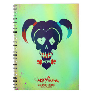 Suicide Squad Pictogram Harley Quinn Head Notitieboek
