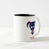 Suicide Squad | Pictogram Harley Quinn Head Tweekleurige Koffiemok (Voorkant rechts)