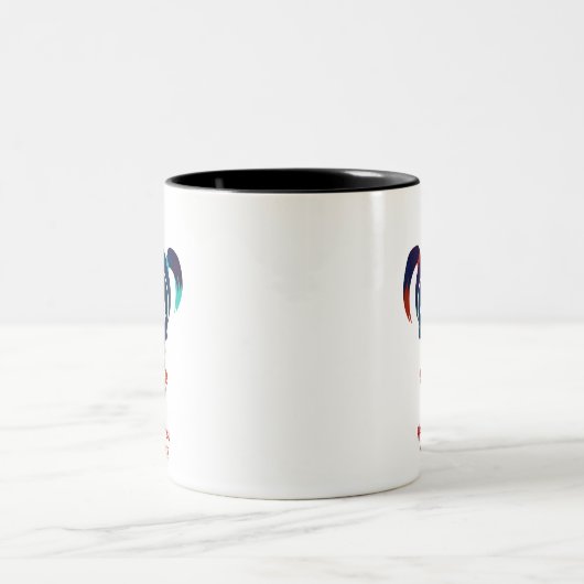 Suicide Squad | Pictogram Harley Quinn Head Tweekleurige Koffiemok (Center)