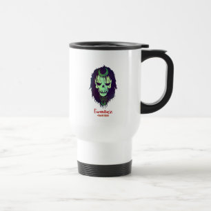 Suicide Squad Pictogram van het hoofd van de bet Reisbeker