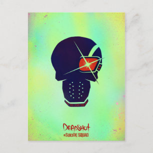 Suicide Squad   Pictogram van hoofd van dop Briefkaart