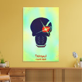 Suicide Squad | Pictogram van hoofd van dop Canvas Afdruk (Insitu (Woonkamer))