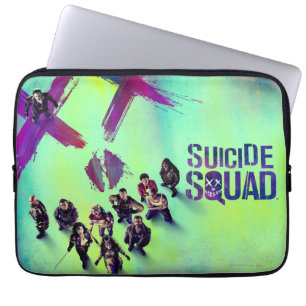 Suicide Squad   Poster groep Laptop Sleeve