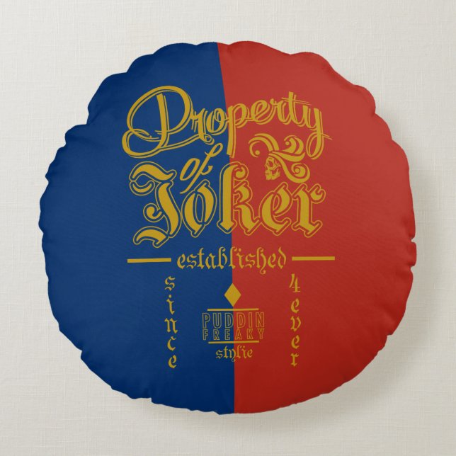 Suicide Squad | Puddin Freaky Rond Kussen (Voorkant)