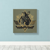 Suicide Squad | Rick Flag Badge Canvas Afdruk (Insitu (Houten vloer))