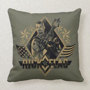 Suicide Squad   Rick Flag Badge Kussen