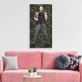 Suicide Squad | Rick Flag Comic Book Art Canvas Afdruk (Insitu (Woonkamer))