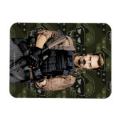 Suicide Squad | Rick Flag Comic Book Art Magneet (Horizontaal)