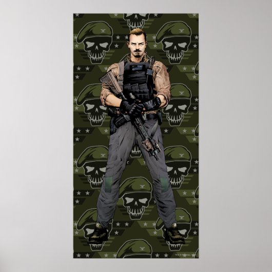 Suicide Squad | Rick Flag Comic Book Art Poster (Voorkant)