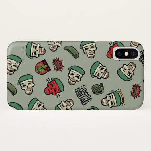 Suicide Squad | Rick Flag Emoji Pattern Case-Mate iPhone Case (Achterkant (horizontaal))