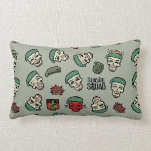 Suicide Squad   Rick Flag Emoji Pattern Kussen