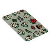 Suicide Squad | Rick Flag Emoji Pattern Magneet (Rechterzijde)