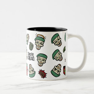 Suicide Squad Rick Flag Emoji Pattern Tweekleurige Koffiemok