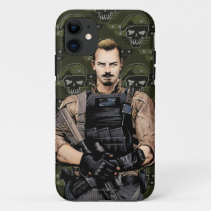 Suicide Squad Rick Flag stripboek kunst iPhone 11 Hoesje