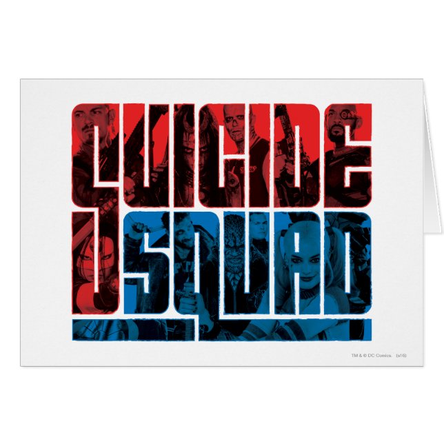 Suicide Squad | Rode en blauwe Logo (Voorkant Horizontaal)