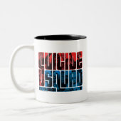Suicide Squad | Rode en blauwe Logo Tweekleurige Koffiemok (Links)