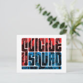 Suicide Squad | Rood en blauw Logo Briefkaart (Staand voorkant)