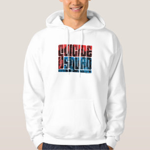 Suicide Squad Rood en blauw Logo Hoodie