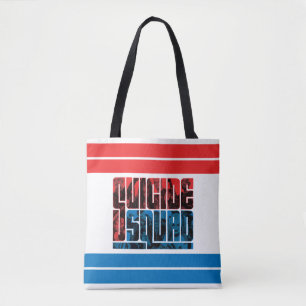 Suicide Squad Rood en blauw Logo Tote Bag