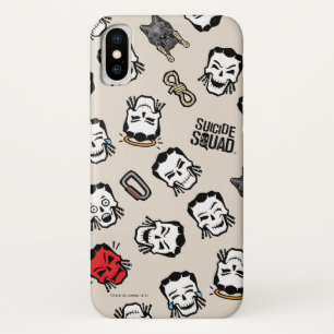 Suicide Squad Slipknot Emoji Pattern iPhone X Hoesje