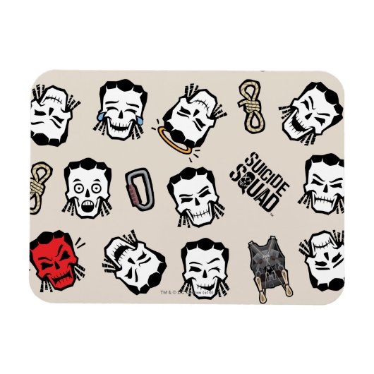 Suicide Squad | Slipknot Emoji Pattern Magneet (Horizontaal)