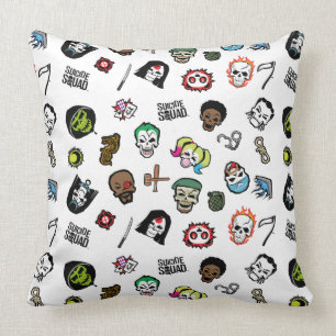 Suicide Squad Suicide Squad Emoji Pattern Kussen