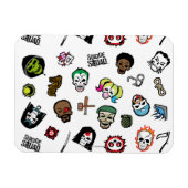 Suicide Squad | Suicide Squad Emoji Pattern Magneet (Horizontaal)